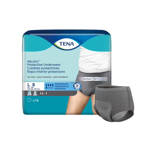 TENA ProSkin™ Protective Incontinence Underwear for Men, Moderate Absorbency, Large, 18 Count