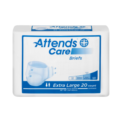 Attends Care Briefs, Urinary & Fecal, X-Large , 20 Counts