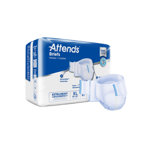 Attends Brief, Extra Heavy Absorbency, Urinary & Fecal,  XL, 20 Counts