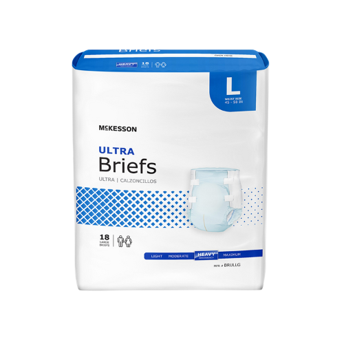 Unisex Adult Incontinence Brief McKesson Ultra Large Disposable Heavy Absorbency