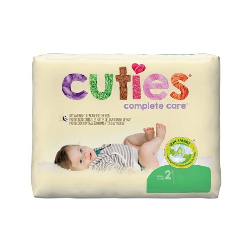 Unisex Baby Diaper Cuties® Complete Care Size 2 Disposable Heavy Absorbency