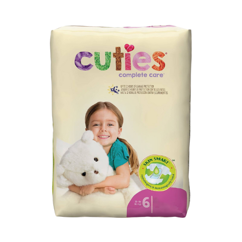 Unisex Baby Diaper Cuties® Complete Care Size 6 Disposable Heavy Absorbency