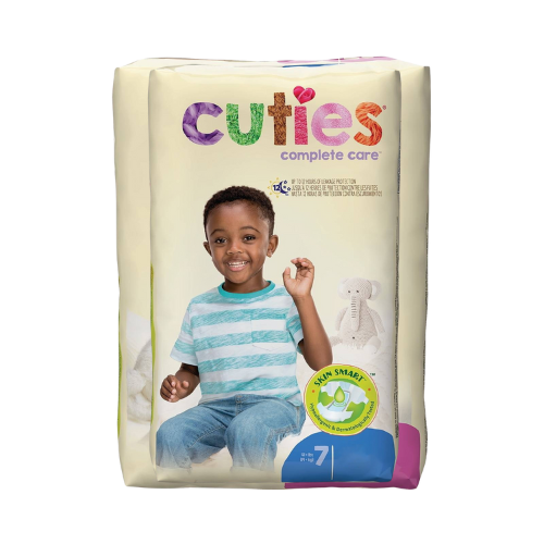 Unisex Baby Diaper Cuties® Complete Care Size 7 Disposable Heavy Absorbency