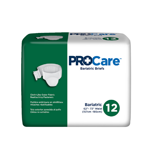 Unisex Adult Incontinence Brief ProCare™ 2X-Large Disposable Heavy Absorbency