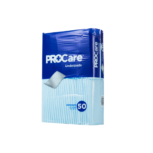 Disposable Underpad ProCare™ 21 X 34 Inch Fluff Light Absorbency