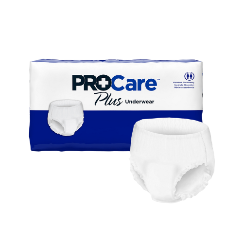 Unisex Adult Absorbent Underwear ProCare™ Plus Pull On with Tear Away Seams Large Disposable Moderate Absorbency