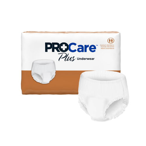 Unisex Adult Absorbent Underwear ProCare™ Plus Pull On with Tear Away Seams X-Large Disposable Moderate Absorbency