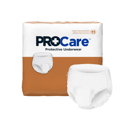 Unisex Adult Absorbent Underwear ProCare™ Pull On with Tear Away Seams X-Large Disposable Moderate Absorbency