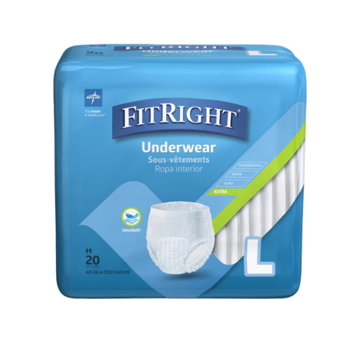 FitRight Extra Disposable Underwear Moderate L 80Ct