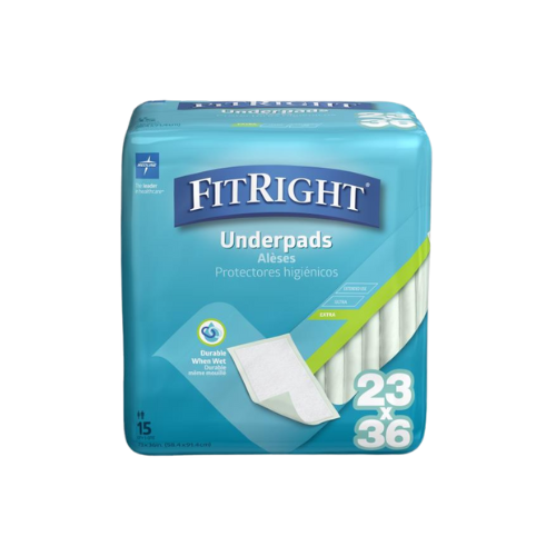 FitRight Fluff Underpads, Moderate Absorbency, 23" x 36" ,150/CS