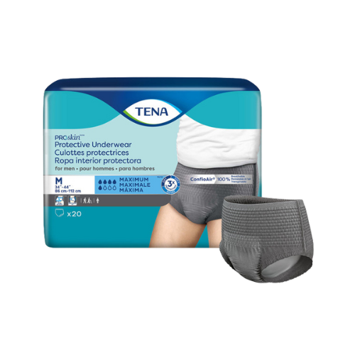 TENA ProSkin™ Protective Incontinence Underwear for Men, Moderate Absorbency, Small/Medium, 20 Count