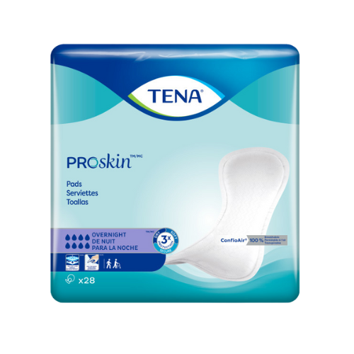 TENA® ProSkin Overnight Bladder Leakage Pad for Women, Heavy Absorbency, 28 count