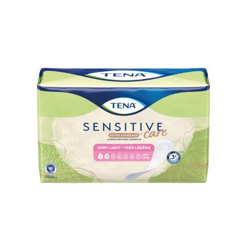 TENA Sensitive Care™ Extra Coverage Very Light Bladder Leakage Liner for Women, Light Absorbency, 50 count