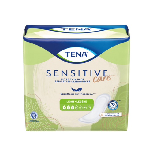 TENA Sensitive Care™ Extra Coverage Ultra Thin Light Bladder Leakage Pad for Women, Light Absorbency, 24 count