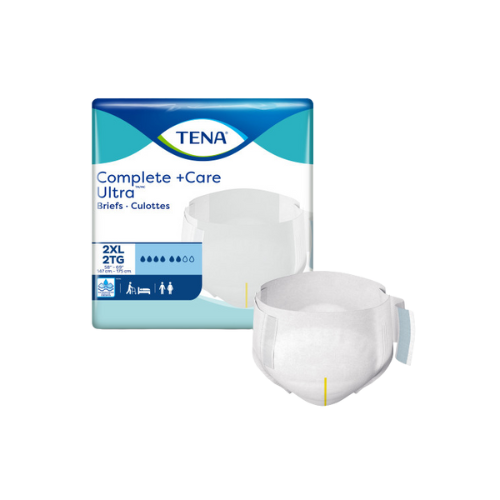 TENA Complete +Care Ultra™ Incontinence Bariatric Brief, Moderate Absorbency, Unisex, 2XL, 32 count