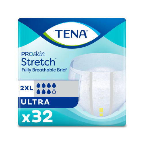 TENA ProSkin™ Stretch Ultra Incontinence Brief, Heavy Absorbency, Unisex, 2X-Large, 32 count