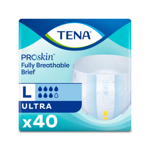 TENA ProSkin™ Ultra Incontinence Brief, Heavy Absorbency, Unisex, Large, 40 count