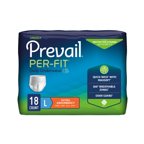 Prevail Incontinence Per-Fit Protective Underwear, Large, 18 count