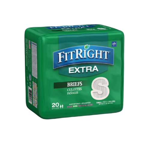 Briefs, FitRight Extra Incontinence, Small, 20"-32" - ( 20 Counts )