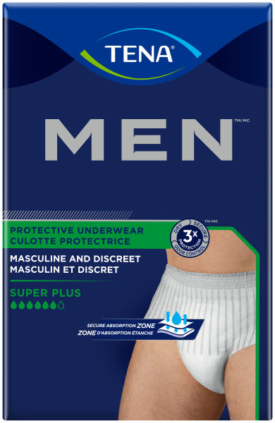 TENA® MEN™ Protective Incontinence Underwear Super Plus Absorbency, Heavy Absorbency, S/M, 16 count