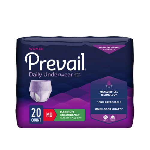 Prevail Incontinence Underwear for Women, Maximum Absorbency, Small/Medium, 20 count