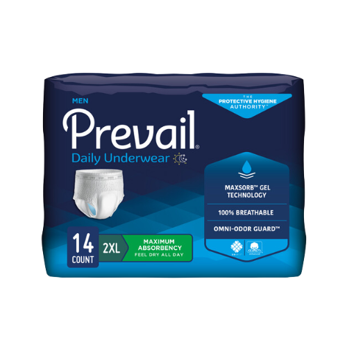 Prevail Incontinence Underwear for Men, Maximum Absorbency, XXL, 14 count