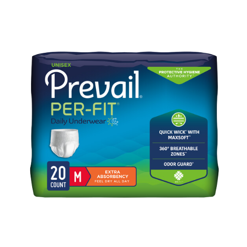 Prevail Incontinence Per-Fit Protective Underwear, Medium, 20 count