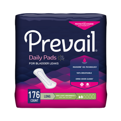 Prevail Incontinence Liners, Very Light Absorbency, Long Length, 44 count