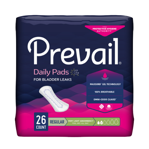 Prevail Incontinence Liners,Very Light Absorbency, Regular Length, 26 count