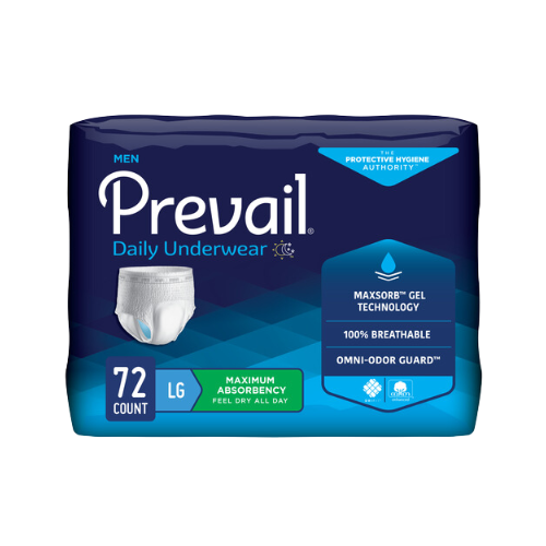 Prevail Incontinence Underwear for Men, Maximum Absorbency, Large/Extra Large, 18 count