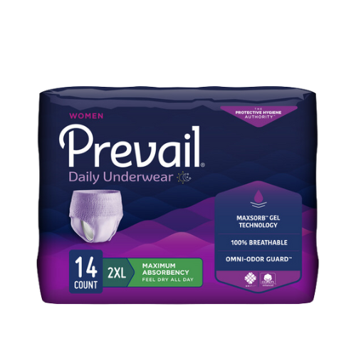 Prevail Incontinence Underwear for Women, Maximum Absorbency, XXL, 14 count