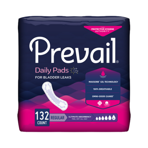 Prevail Incontinence Bladder Control Pads for Women, Ultimate Absorbency, Regular Length, 33 count