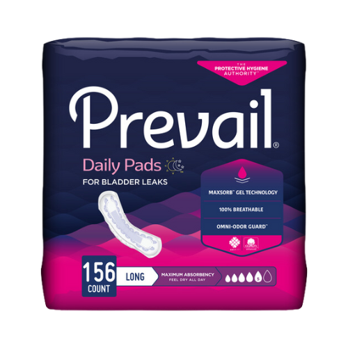 Prevail Incontinence Bladder Control Pads for Women, Maximum Absorbency, Long Length, 39 count