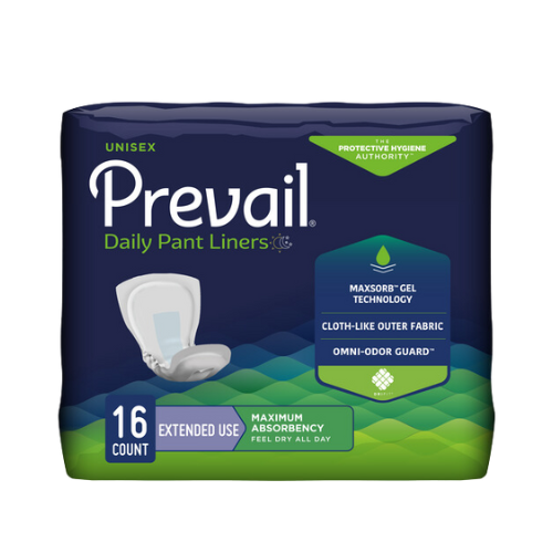 Prevail Incontinence Pant Liner, Extended Use, 16 count