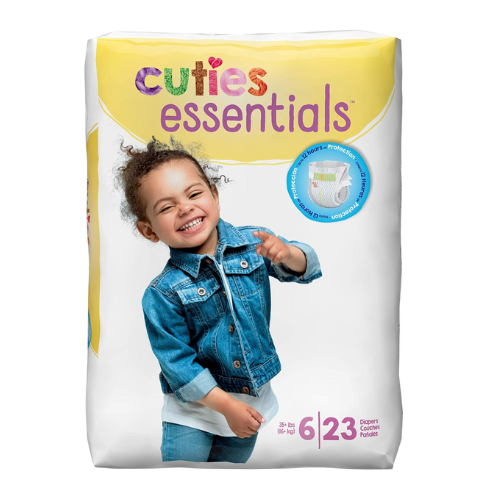 Cuties Premium Baby Diapers, Size 6 ( 23 Counts )