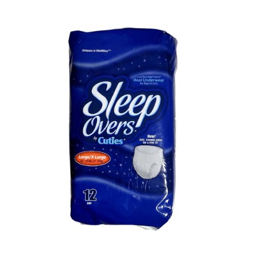Sleepovers by Cuties 1pk of 12, Size Large, XL ( 12 Counts )