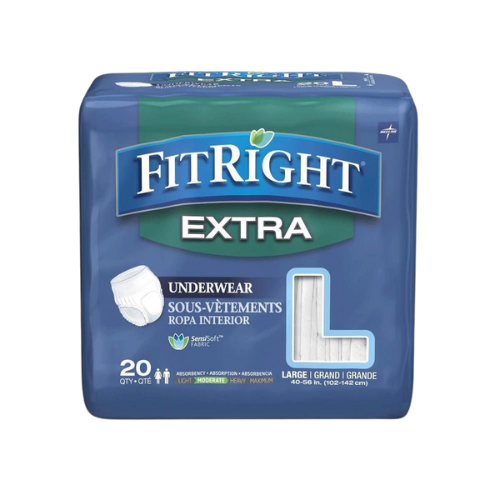 Medline FitRight Extra Protective Underwear, Large ( 20 Counts )